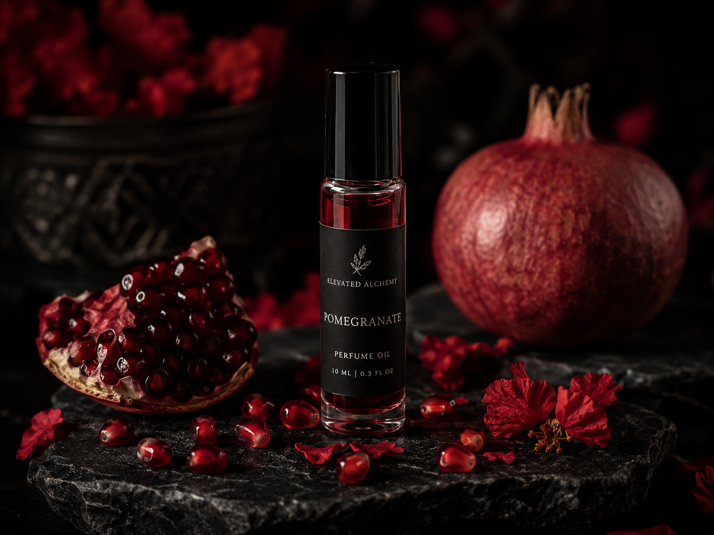 Pomegranate roll-on perfume oil